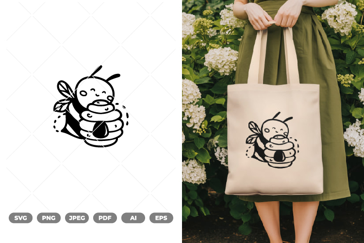 Bee Happy Svg Image 15