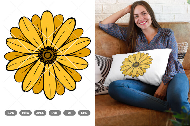 Flower Petal Colored SVG & Clipart example image 1