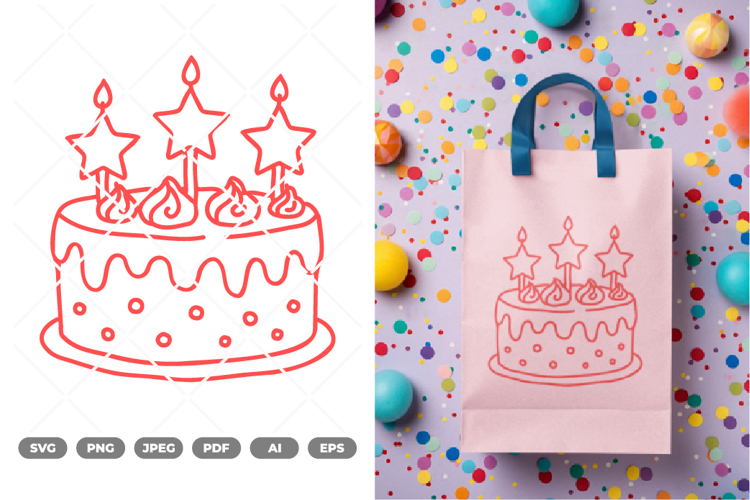 Birthday Cake SVG & Clipart