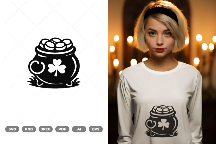 St Patrick Cauldron SVG & Clipart
