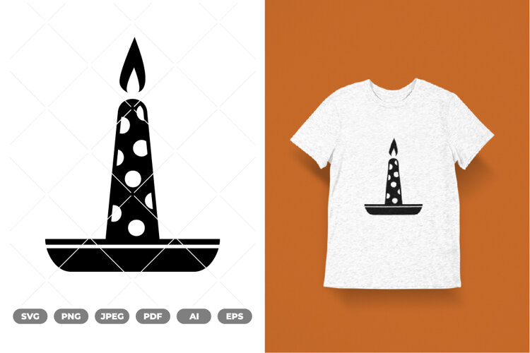 Candle SVG & Clipart example image 1