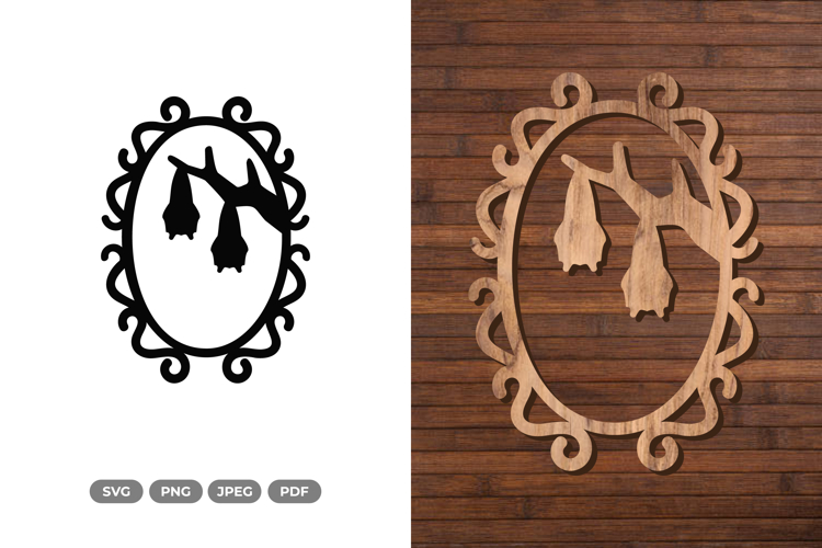 Halloween Frame SVG & Clipart - Cut Files