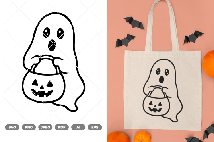 Cute Ghost SVG & Clipart