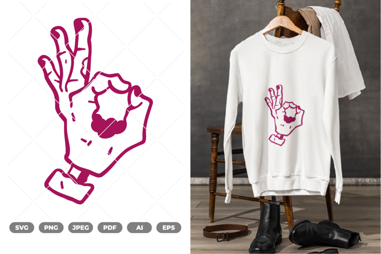 Zombie Hand Sign SVG & Clipart