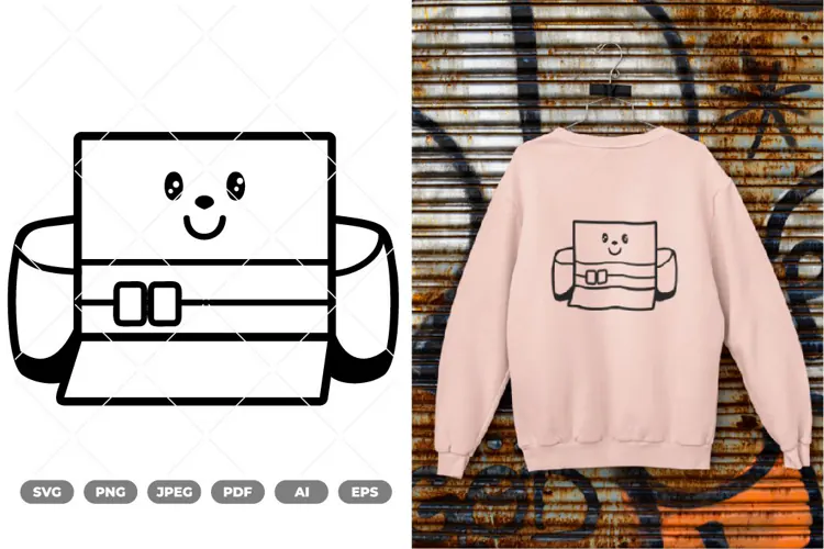 Printer Kawaii SVG & Clipart