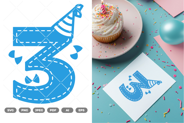 3rd Birthday SVG & Clipart