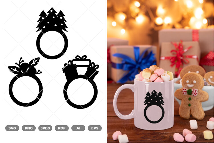 Christmas Ornament Holder SVG & Clipart example image 1
