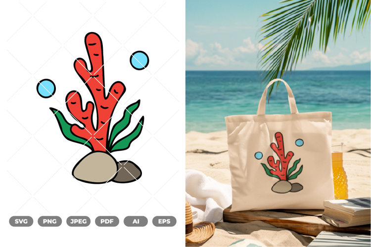 Seaweed Colored SVG   Clipart