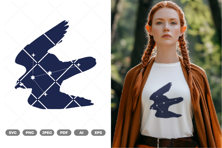 Eagle Constellation SVG & Clipart example image 1