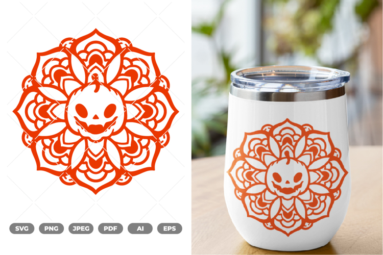 Mandala Pumpkin SVG & Clipart