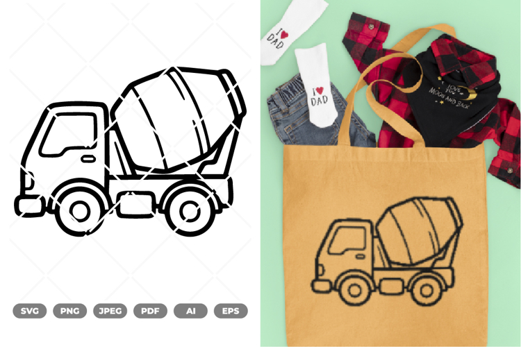 Cement Mixer SVG & Clipart