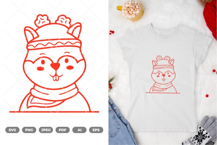 Winter Animal SVG & Clipart example image 1