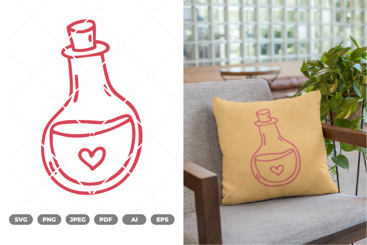 Love Potion SVG & Clipart example image 1