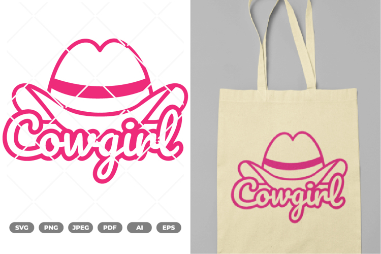 Cowgirl Hat SVG & Clipart example image 1