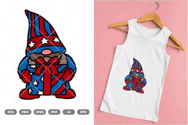 Gnome Colored SVG & Clipart example image 1