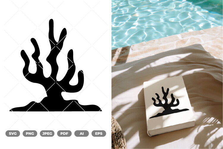 Sea Floor Silhouette SVG & Clipart example image 1