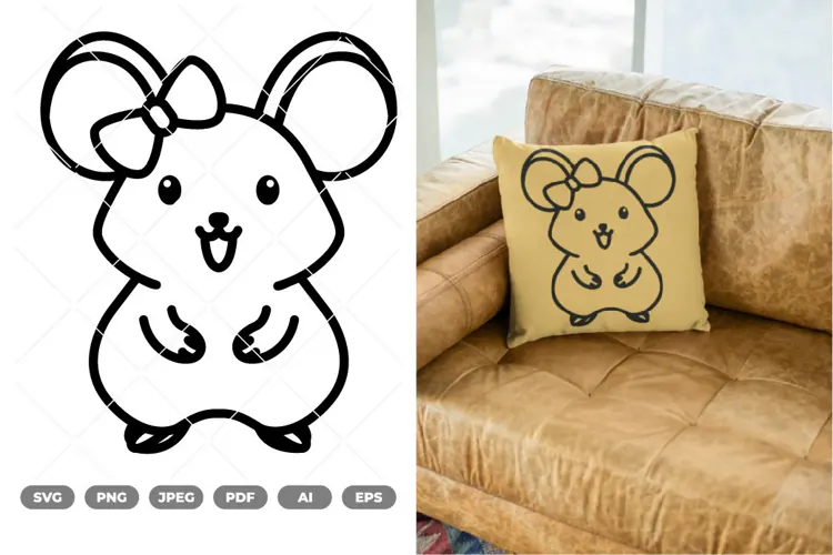 Cute Mouse SVG & Clipart