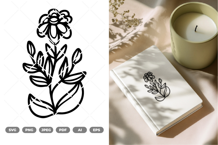 Wildflower SVG   Clipart