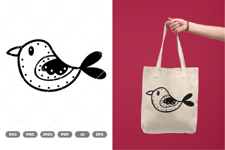 Bird Boho SVG & Clipart example image 1