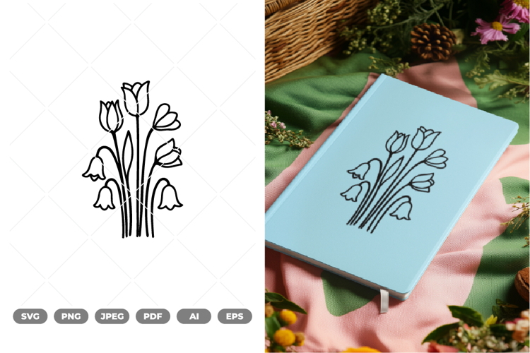 Flowers Drawing Image 15