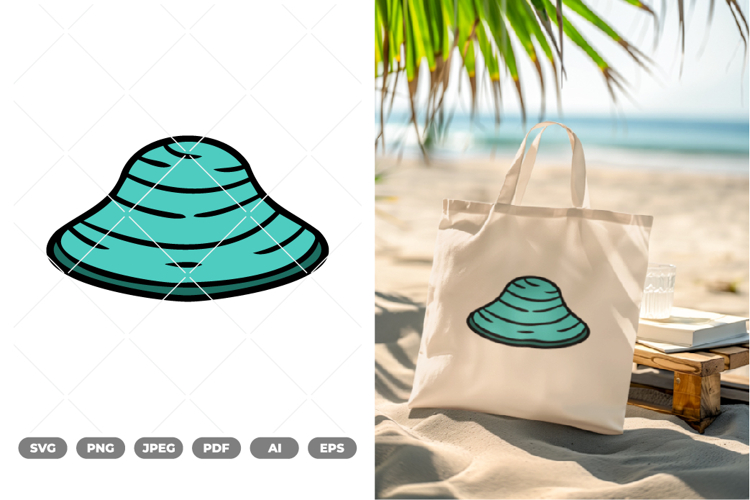 Seashell Colored SVG   Clipart