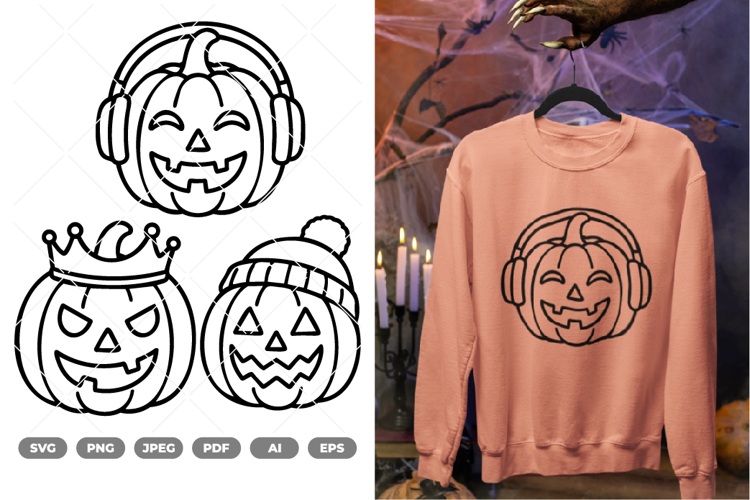 Cute Pumpkin SVG & Clipart