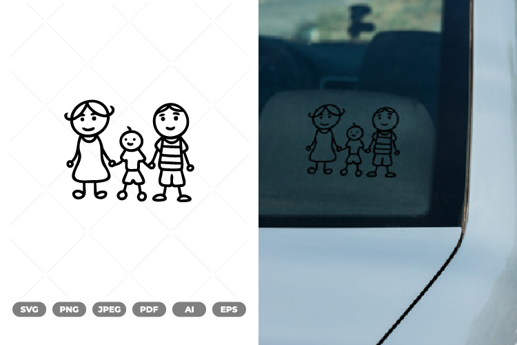  Stick Figure Family Clipart Image 5