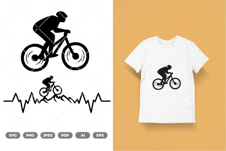 Mountain Bike SVG & Clipart