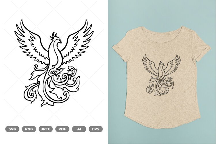 Flying Bird SVG & Clipart example image 1