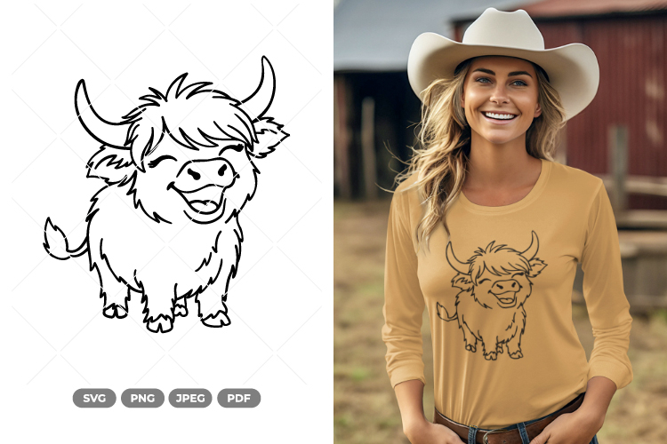 Highland Cow SVG & Clipart