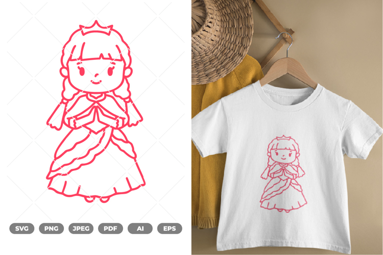 Chibi Princess SVG & Clipart