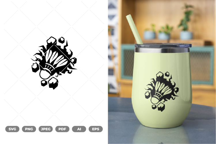 Badminton Clipart Image 23