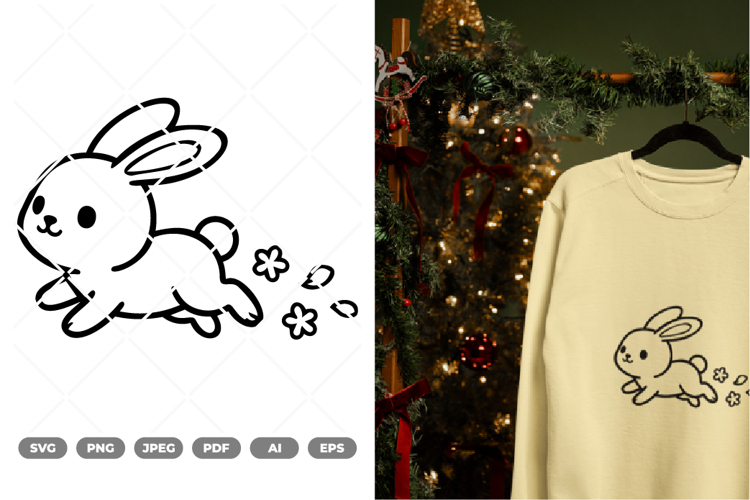 Cute Bunny Svg Image 6