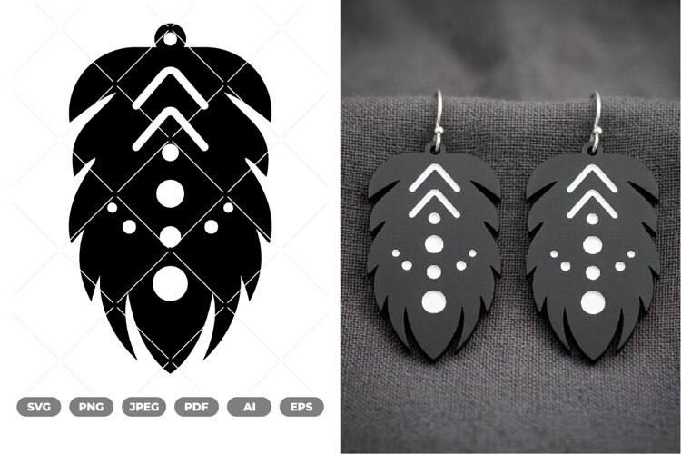 Earring SVG & Clipart example image 1