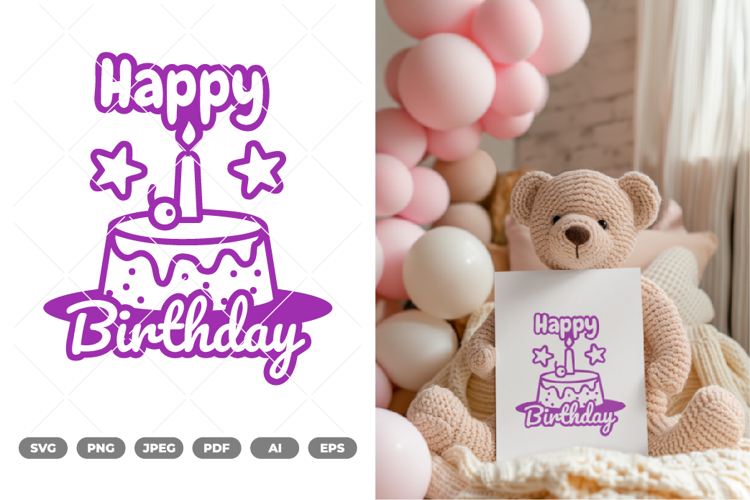 Happy Birthday SVG & Clipart