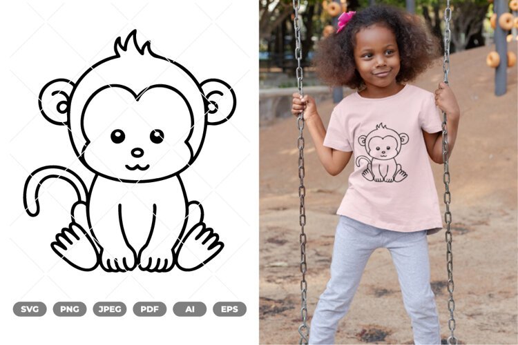 Cute Safari Animals SVG & Clipart example image 1