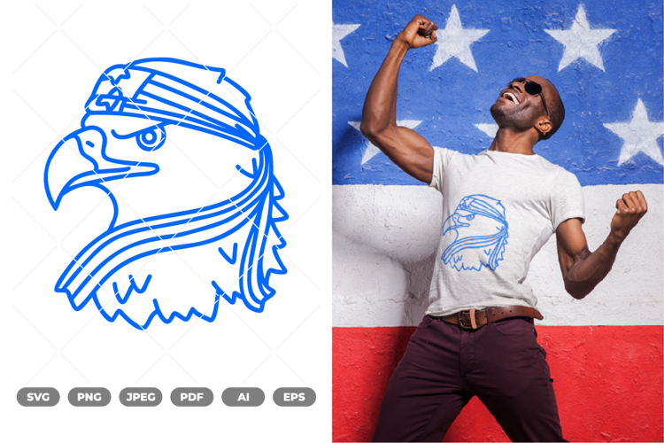 Patriotic Eagle Svg Image 3