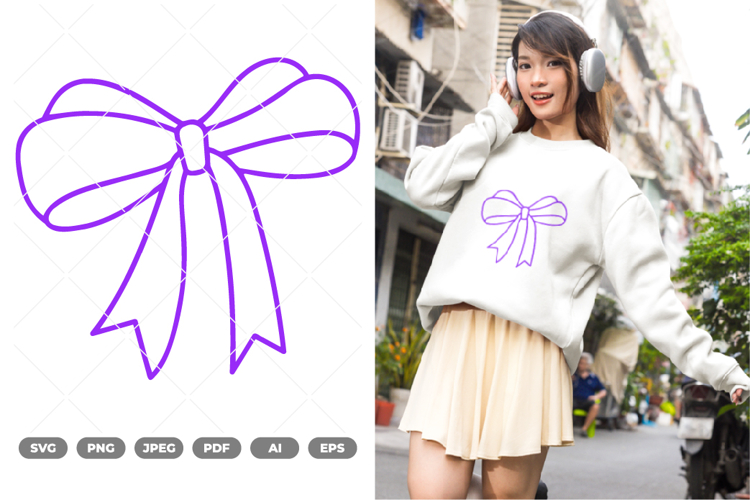 Cute Bow SVG   Clipart
