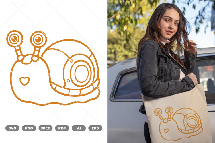 Snail Robot SVG   Clipart