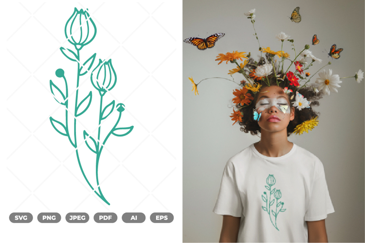 Wildflower SVG   Clipart