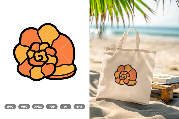 Seashell Colored SVG   Clipart