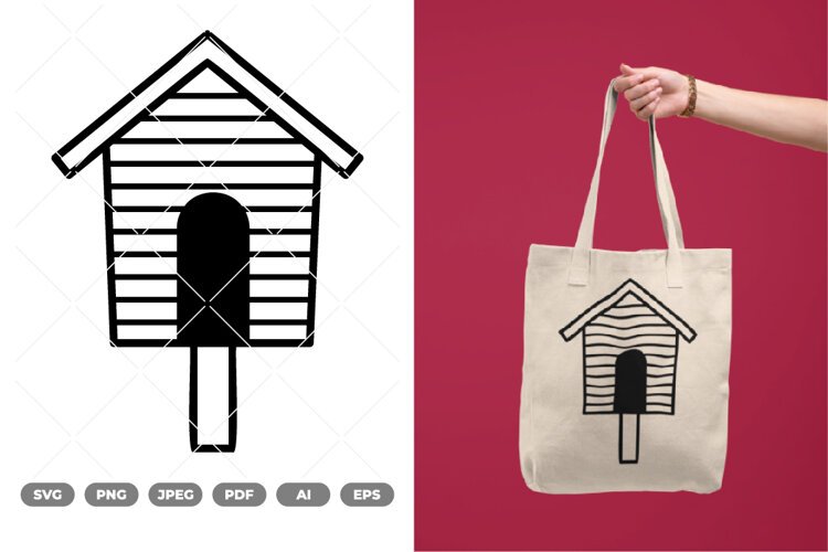 Birdhouse SVG & Clipart example image 1