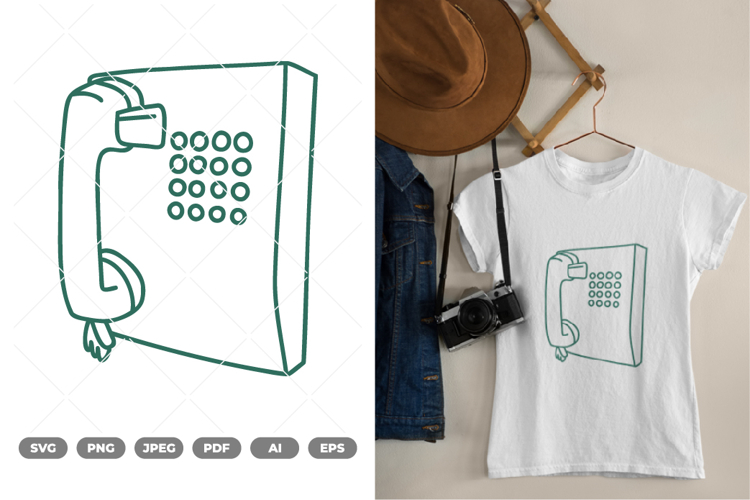Classic Telephone SVG & Clipart