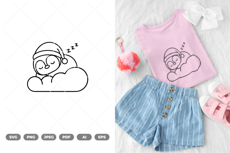 Kawaii Penguin SVG & Clipart