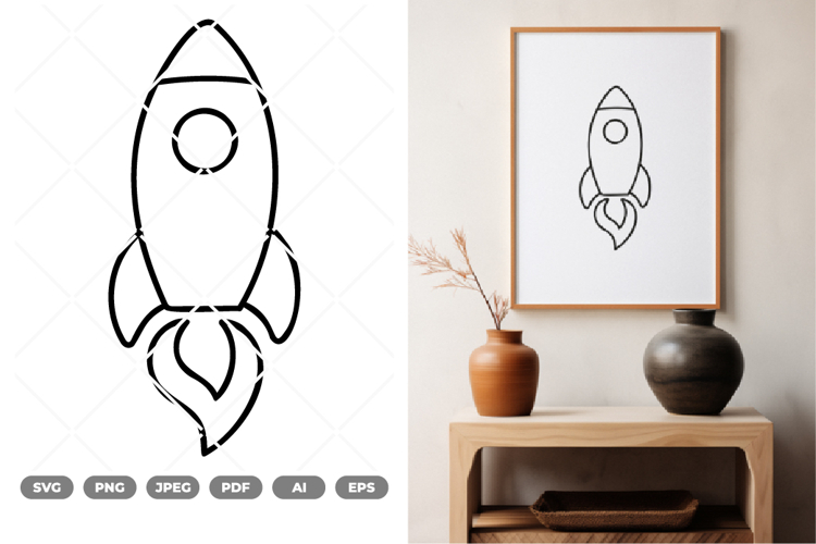 Rocket Vector Image 11