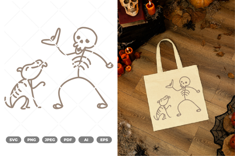Cat Skeleton Svg Image 16