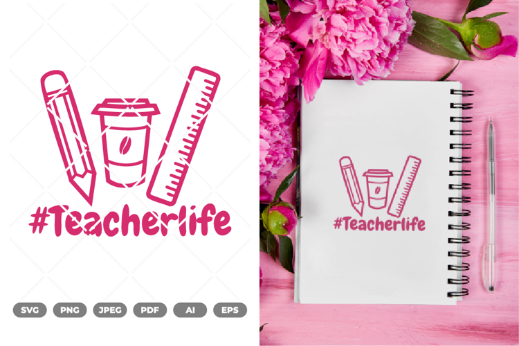 Teacherlife SVG & Clipart example image 1