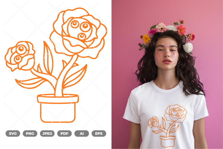Monster Flower SVG & Clipart