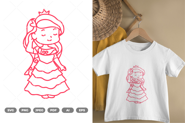 Chibi Princess SVG & Clipart
