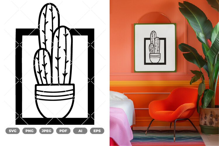 Cactus SVG & Clipart example image 1